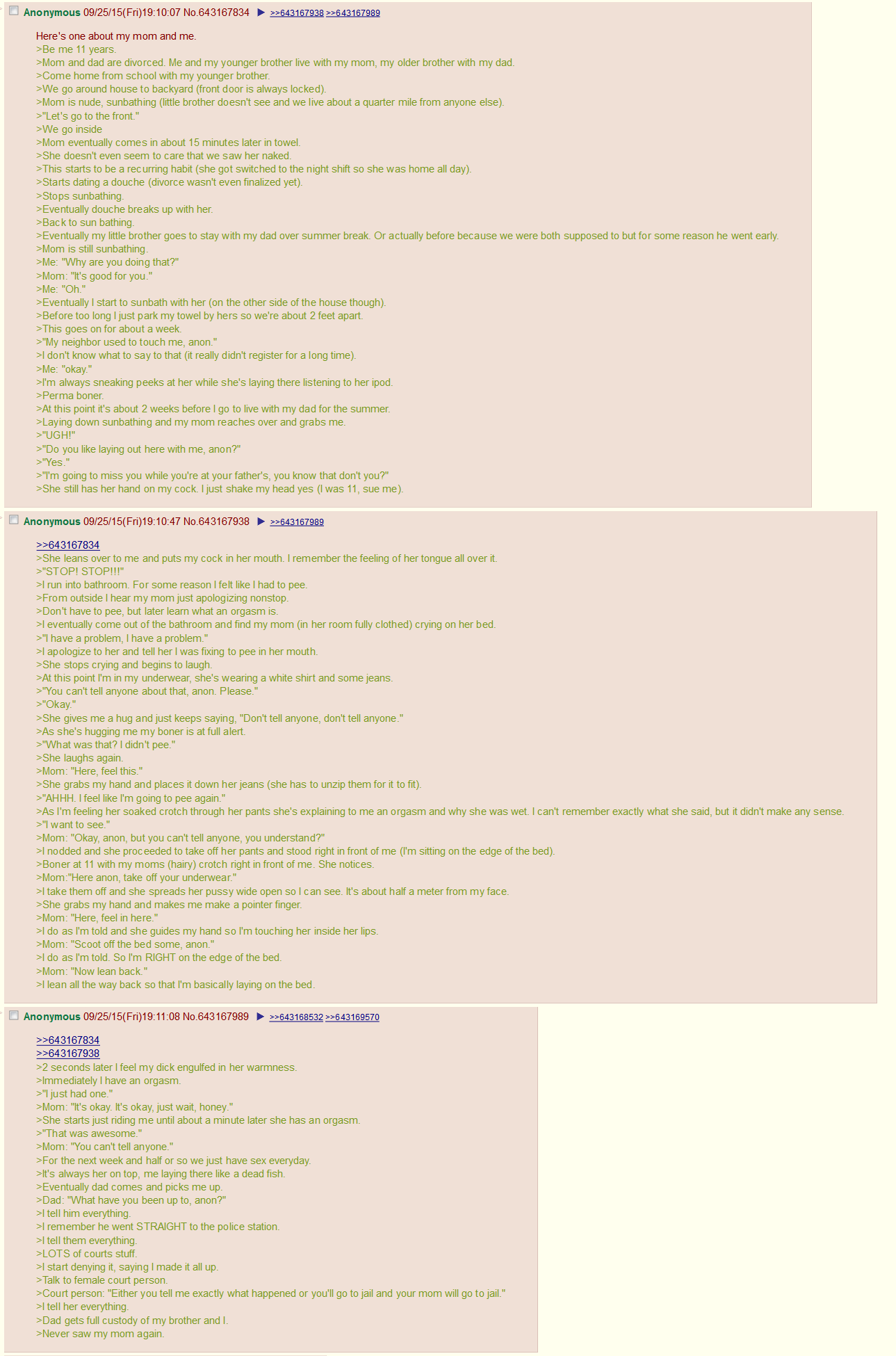 Anon's mom tries to groom him